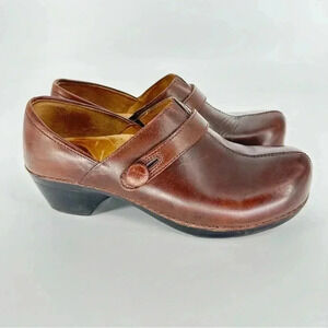 Dansko Brown Leather Mules